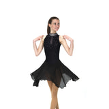 Solitaire Skatewear D22018 Keyhole Dance Dress, Plain or With Crystals