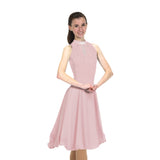 Solitaire Skatewear D22018 Keyhole Dance Dress, Plain or With Crystals