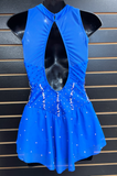 Del Arbour Ready to Ship Dress, Royal Blue with Crystals, Adult Small