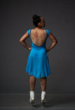Elite Xpression Ready to Ship Mesh Teal Dreamer Dance Dress