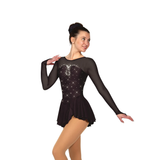 Solitaire Skatewear F22007R Sweetheart Dress: Light Loop Crystal Pattern