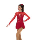 Solitaire Skatewear F22007R Sweetheart Dress: Light Loop Crystal Pattern