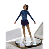 Solitaire Skatewear F22009 Classic High Neck Dress: Plain and with Crystal Packages