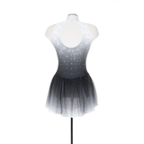 Solitaire Skatewear F25005P/R Solitaire Ombré Dress, Plain OR with Crystals
