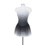 Solitaire Skatewear F25005P/R Solitaire Ombré Dress, Plain OR with Crystals