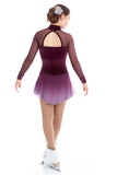 Elite Xpression Ready to Ship Classic Plum Velvet Dress