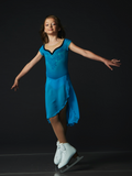 Elite Xpression Ready to Ship Mesh Teal Dreamer Dance Dress