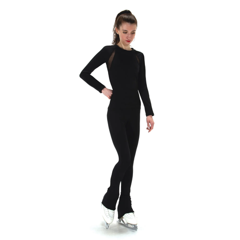 Solitaire T24007 Ice Drop Practice Wear Top, Black