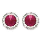 Crystal Earrings, 8mm size