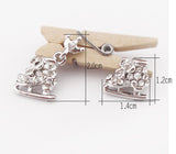 Crystal Skate Pierced Earrings