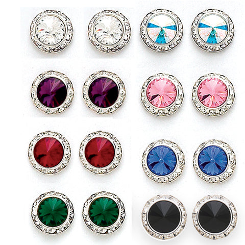 Crystal Earrings, 17mm size