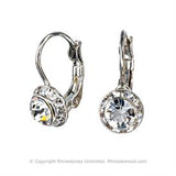 Crystal Wire Earrings, 8mm size