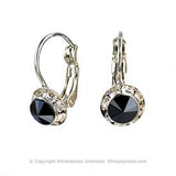 Crystal Wire Earrings, 8mm size