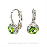 Crystal Wire Earrings, 8mm size
