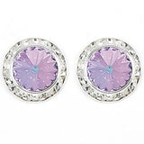 Crystal Earrings, 8mm size