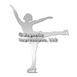 Figure Skater Car Magnet, Spiral