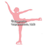 Figure Skater Car Magnet, Spiral