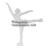 Figure Skater Car Magnet, Spiral