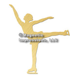 Figure Skater Car Magnet, Spiral