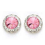 Crystal Earrings, 8mm size