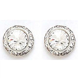 Crystal Earrings, 8mm size