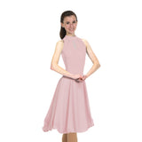 Solitaire Skatewear D22018 Keyhole Dance Dress, Plain or With Crystals
