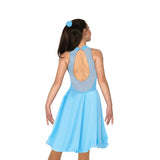 Solitaire Skatewear D22018 Keyhole Dance Dress, Plain or With Crystals