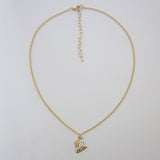 Crystal Ice Skate Necklace