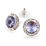 Crystal Earrings, 12mm size
