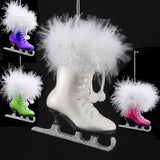 Glass Ice Skate Ornament