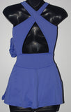 Motionwear Ready to Ship 8104, Sleeveless Cotton Lycra Dress with Rhinestones