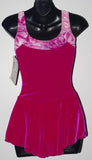 Motionwear 8114, Sleeveless Velour Dress with Contrasting Neckline