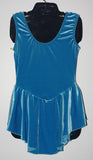 Motionwear Ready to Ship 8115, Sleeveless Velour Dress with Rhinestone Appliqué