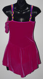 Six0 915 Ready to Ship Fuchsia Velvet Dress