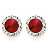 Crystal Earrings, 8mm size