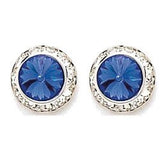 Crystal Earrings, 8mm size
