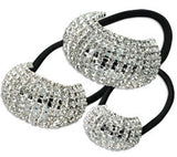 Flexi Rhinestone Ponytail Wrap-Around, Large