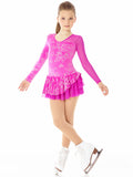 Fantasy on Ice Ready to Ship Glitter Velvet Dress
