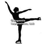 Figure Skater Car Magnet, Spiral
